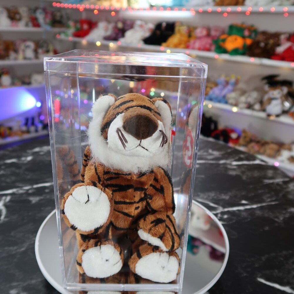 TY Beanie Baby - Stripey the Tiger | Tush Tag Wear | Retired | Rare | Vintage